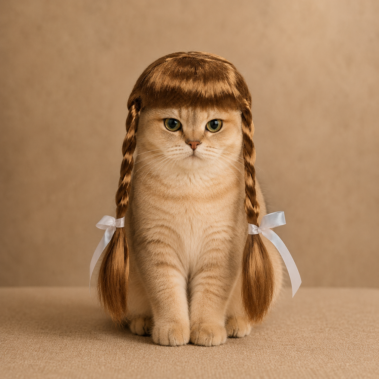 The Braided Meow Wig The Dopey Pajamas