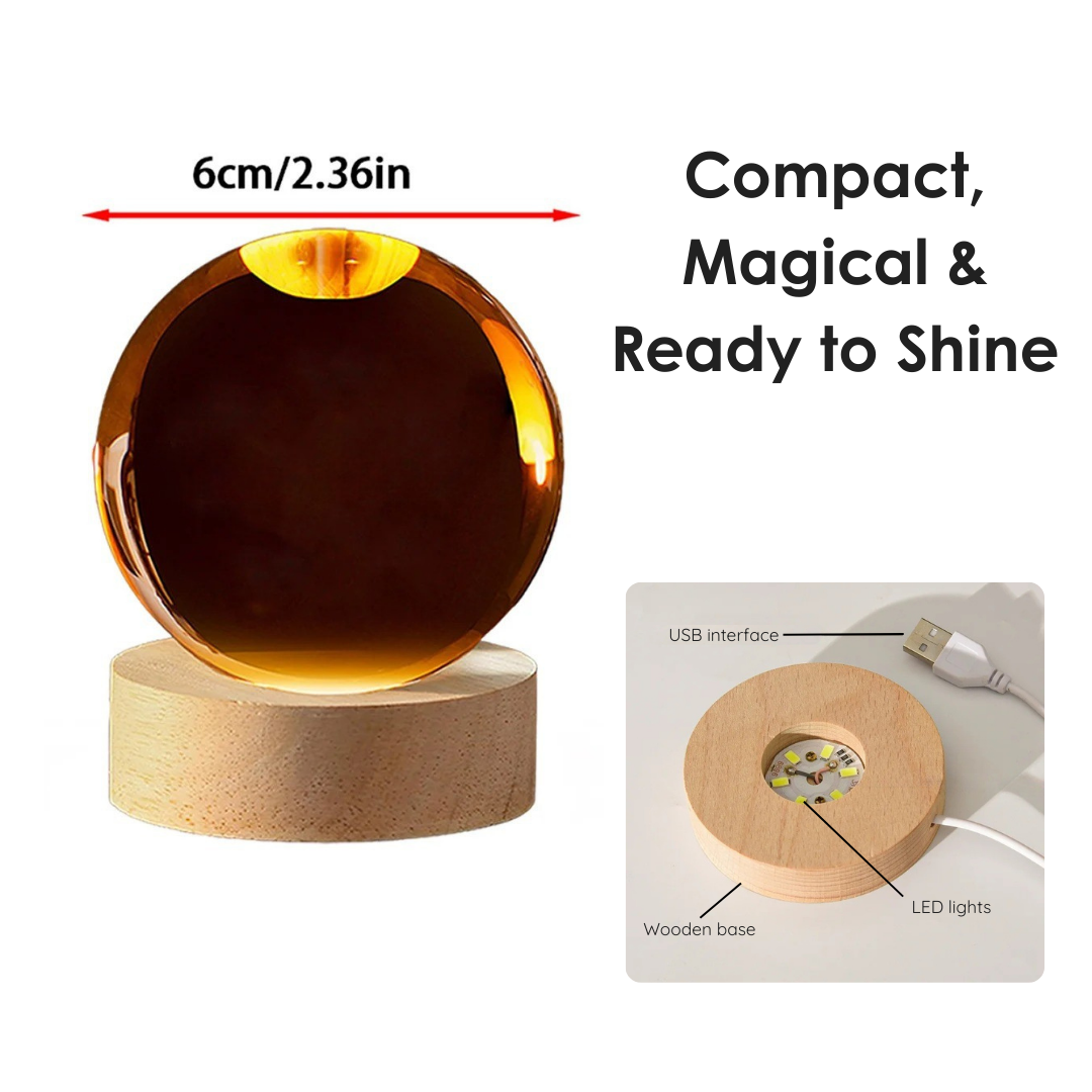 Nocturne Orb – 3D-Like Illusion Lamp Love Blocks