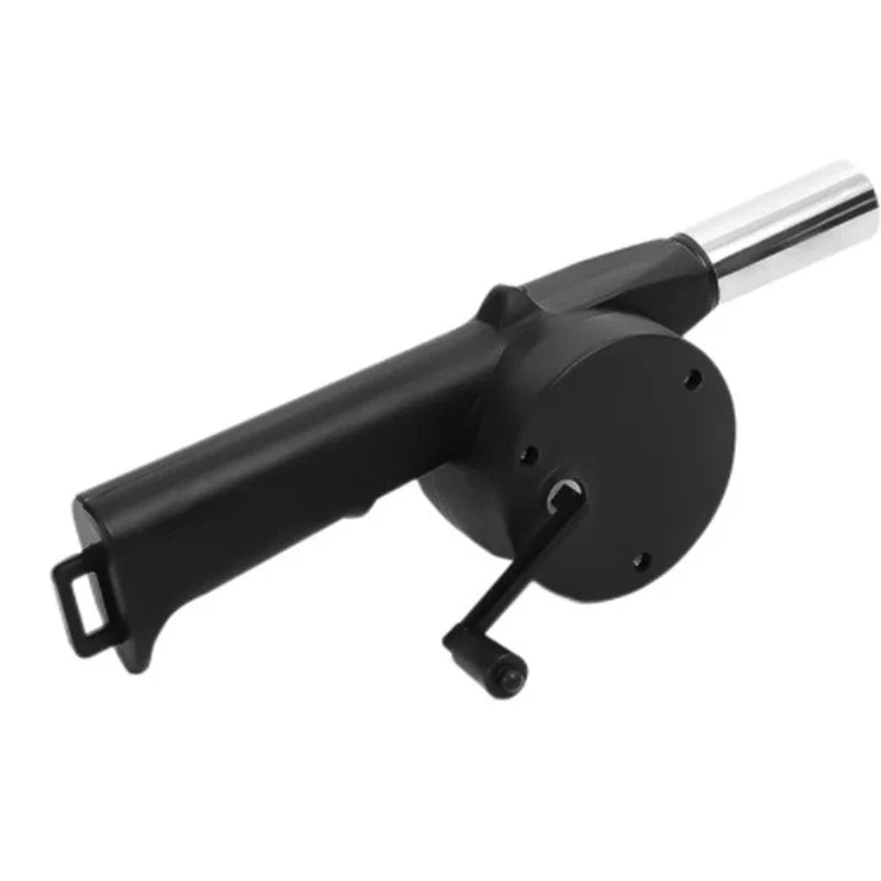 BBQ Fan Air Blower Fast Fire Starter Portable Manual Hand Crank for Outdoor Picnic Camping Cooking Barbecue Charcoal Grills Stov Exult Planet