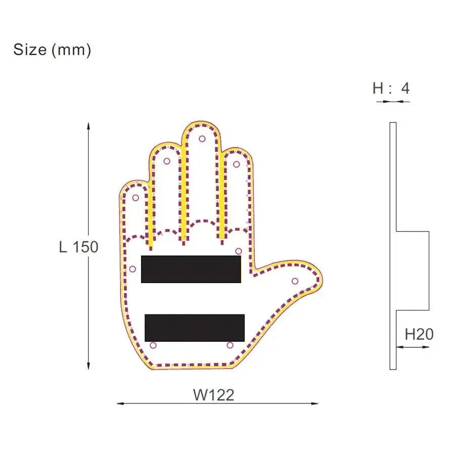 Hand Sign Car Led Anna Finds