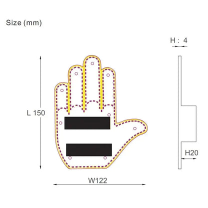 Hand Sign Car Led Anna Finds