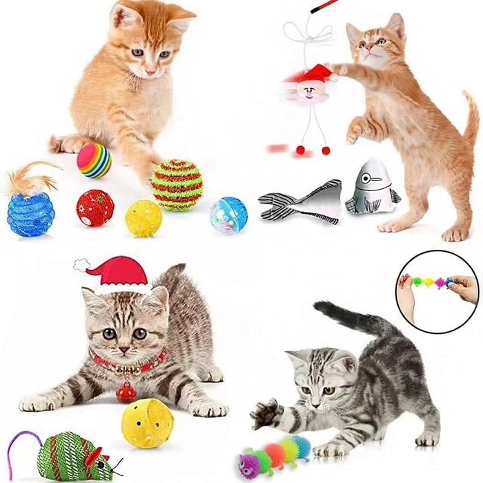 🔥Last 48 hours 50% OFF - 🐱2024 Christmas Countdown Cat Toys Advent Calendar xigoot