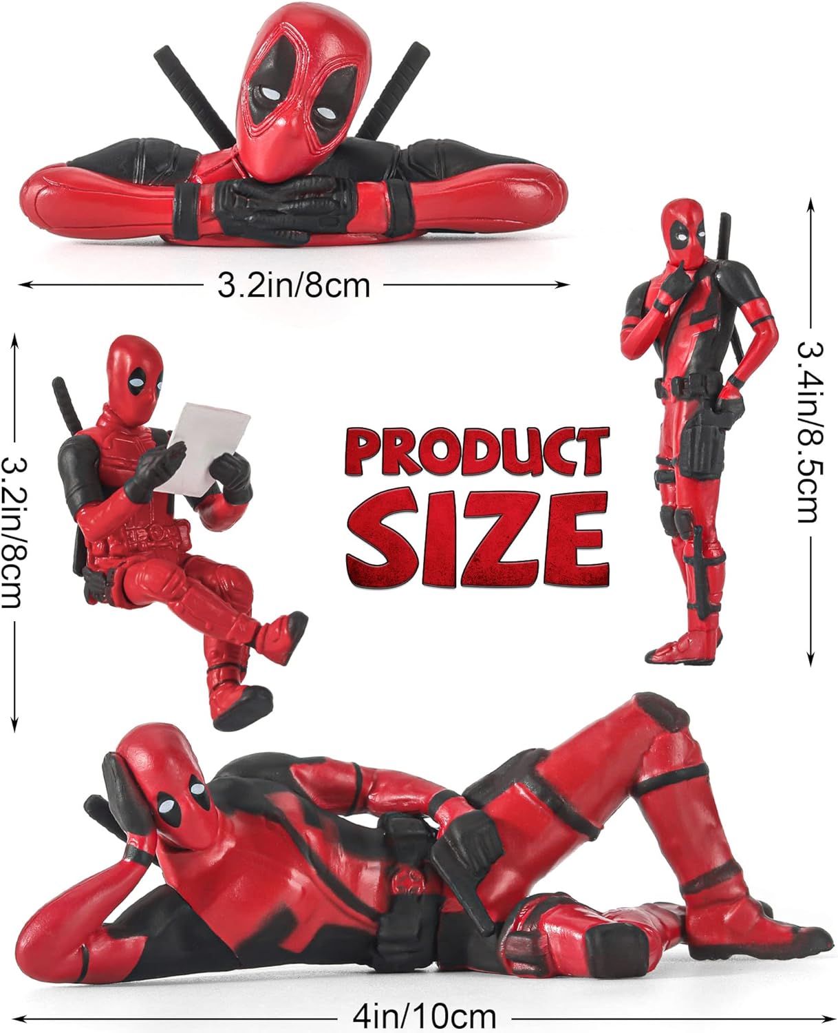 swinging deadpool Action Figures - Pack of 6 - Viralhuntz