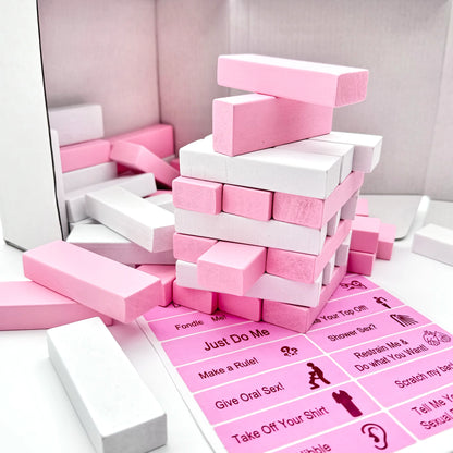 Naughty Tower Blocks (pink&white) Anna Finds