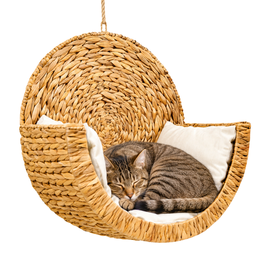 CozyWhiskers™ - Handwoven Cat Bed NubbiMuffs
