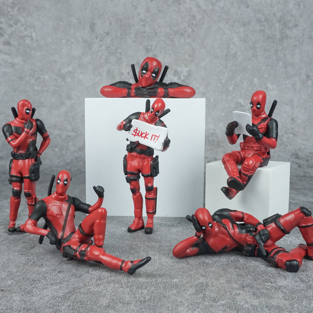 swinging deadpool Action Figures - Pack of 6 - Viralhuntz