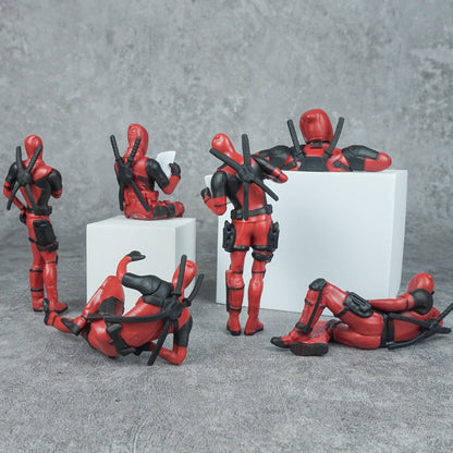 swinging deadpool Action Figures - Pack of 6 - Viralhuntz