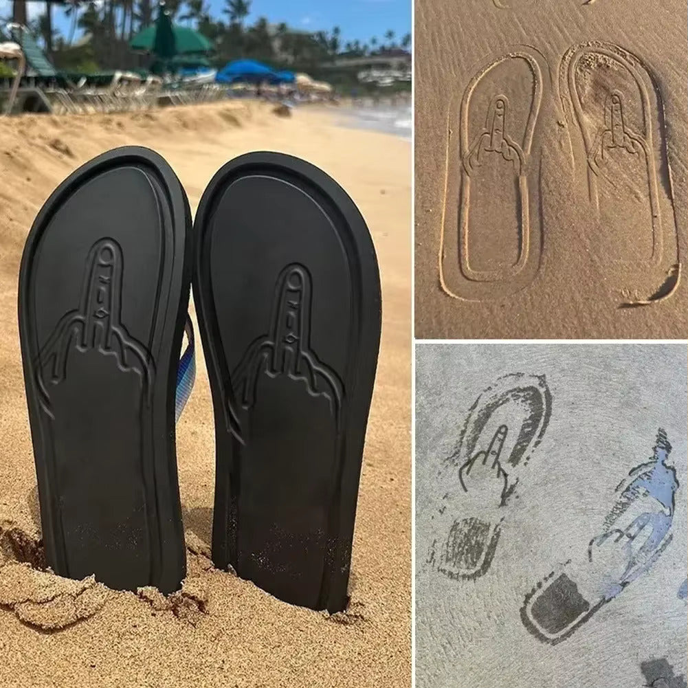 Middle Finger Flip Flop Slippers Viralhuntz