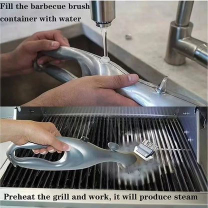 Barbecue Grill Steam Cleaning Brushes BBQ Water Spray Cleaner Brush Grill Accessories Cooking Kitchen Tool Outdoor Grill Brush Exult Planet