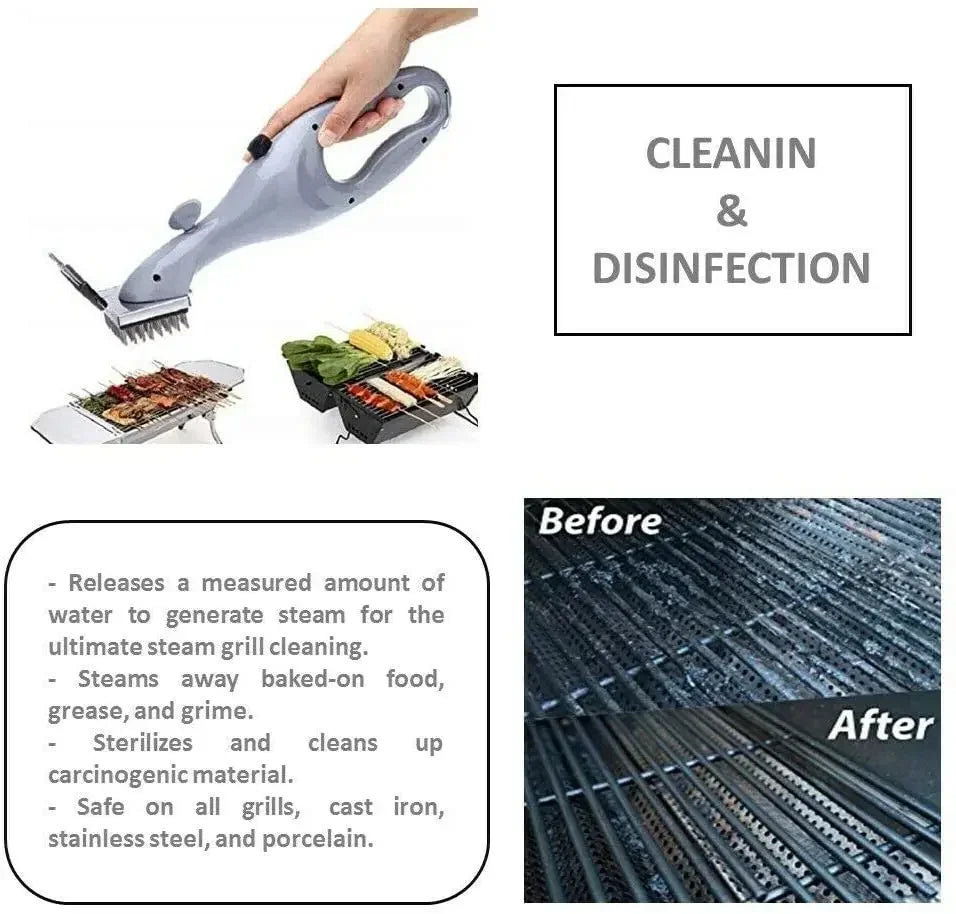 Barbecue Grill Steam Cleaning Brushes BBQ Water Spray Cleaner Brush Grill Accessories Cooking Kitchen Tool Outdoor Grill Brush Exult Planet