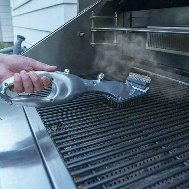 Barbecue Grill Steam Cleaning Brushes BBQ Water Spray Cleaner Brush Grill Accessories Cooking Kitchen Tool Outdoor Grill Brush Exult Planet