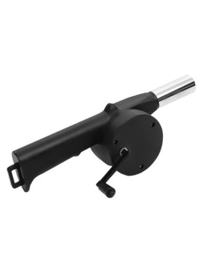 BBQ Fan Air Blower Fast Fire Starter Portable Manual Hand Crank for Outdoor Picnic Camping Cooking Barbecue Charcoal Grills Stov Exult Planet