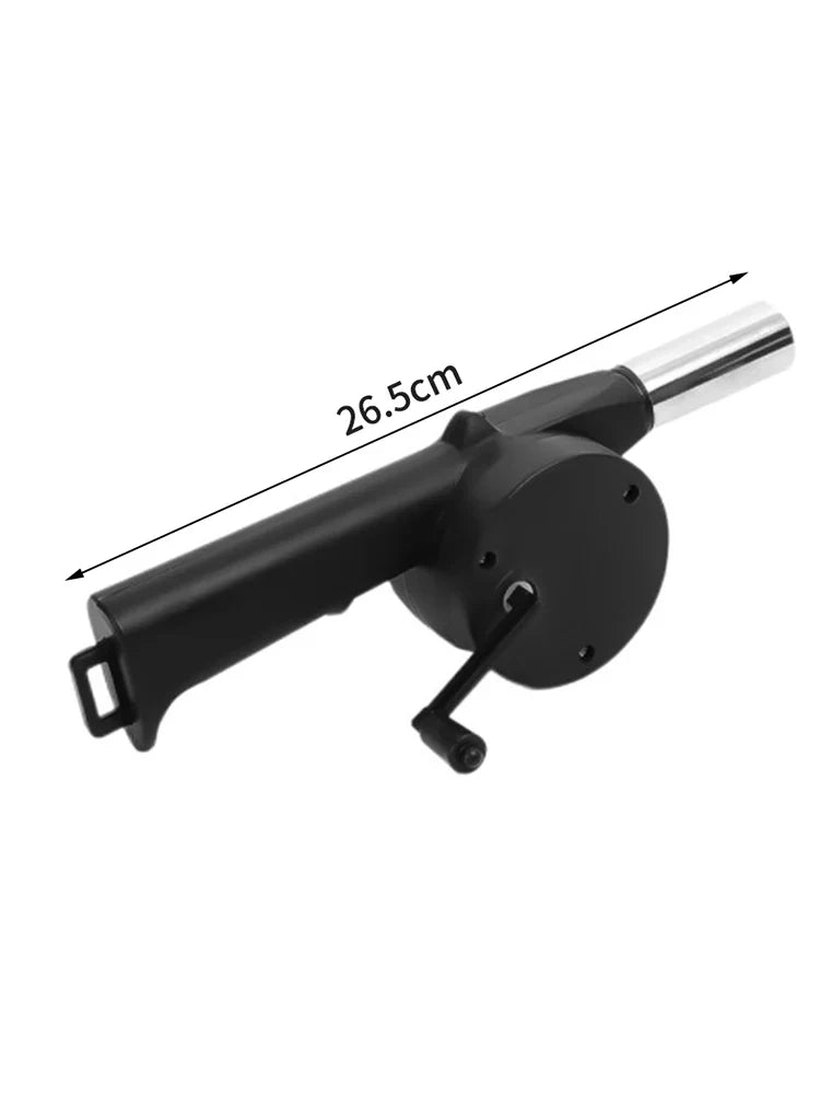 BBQ Fan Air Blower Fast Fire Starter Portable Manual Hand Crank for Outdoor Picnic Camping Cooking Barbecue Charcoal Grills Stov Exult Planet