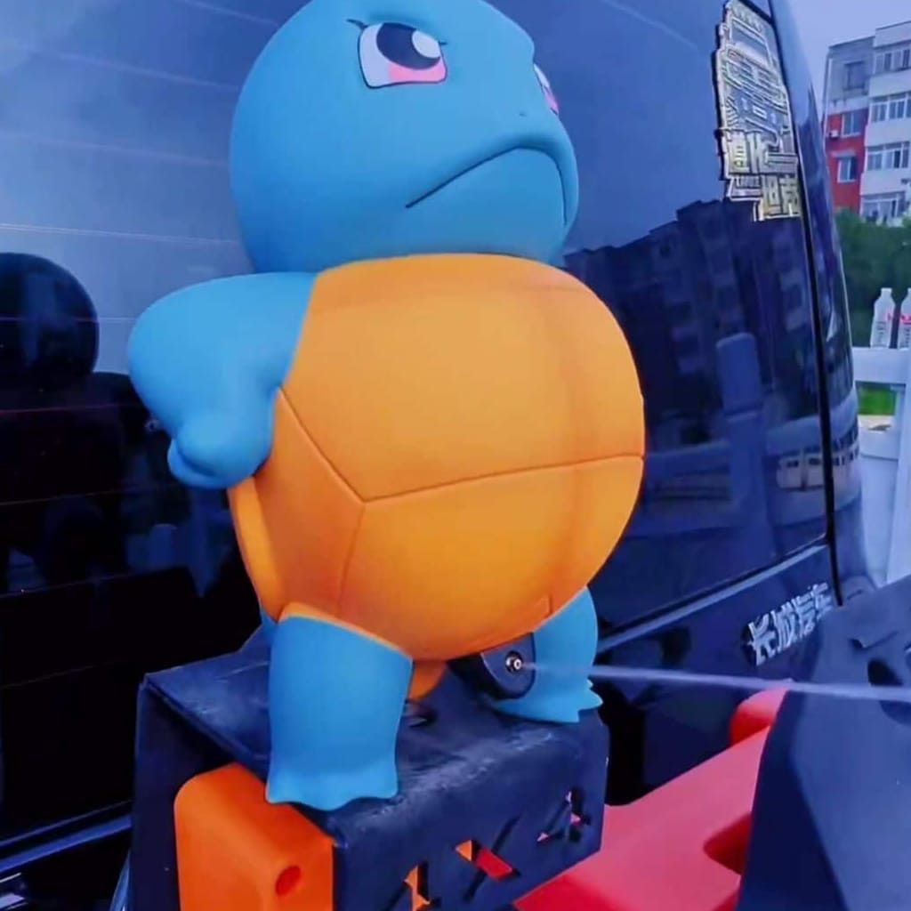 water squirtle for car