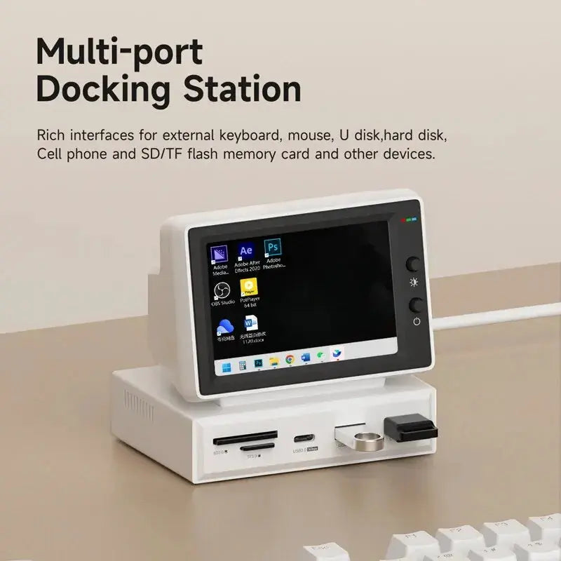 Mini Screen – Compact Second Monitor with Docking Station Techie Oasis