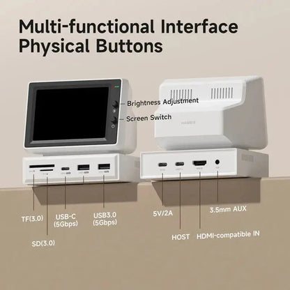 Mini Screen – Compact Second Monitor with Docking Station Techie Oasis