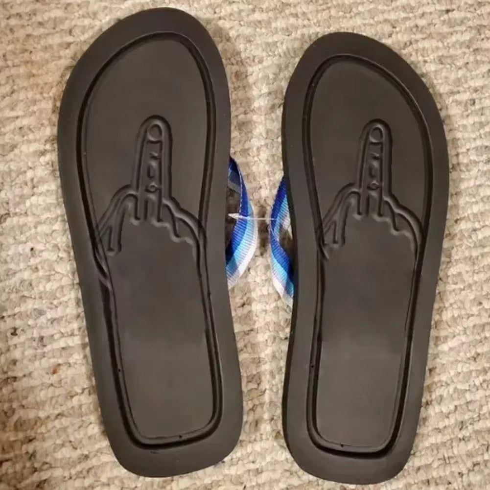 Middle Finger Flip Flop Slippers Viralhuntz