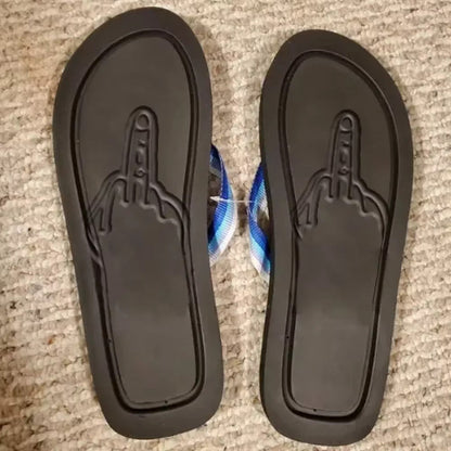 Middle Finger Flip Flop Slippers Viralhuntz